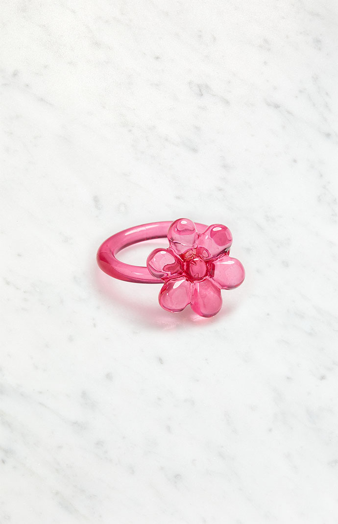 Pink plastic ring best sale
