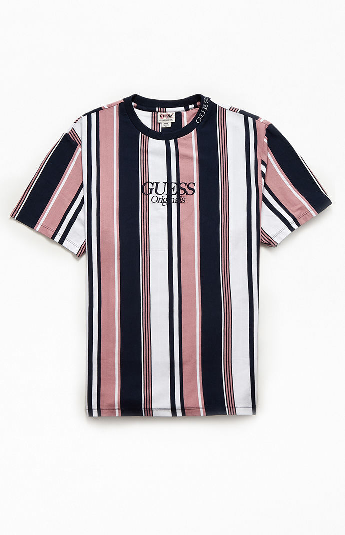 GUESS Originals Vertical Striped T Shirt PacSun
