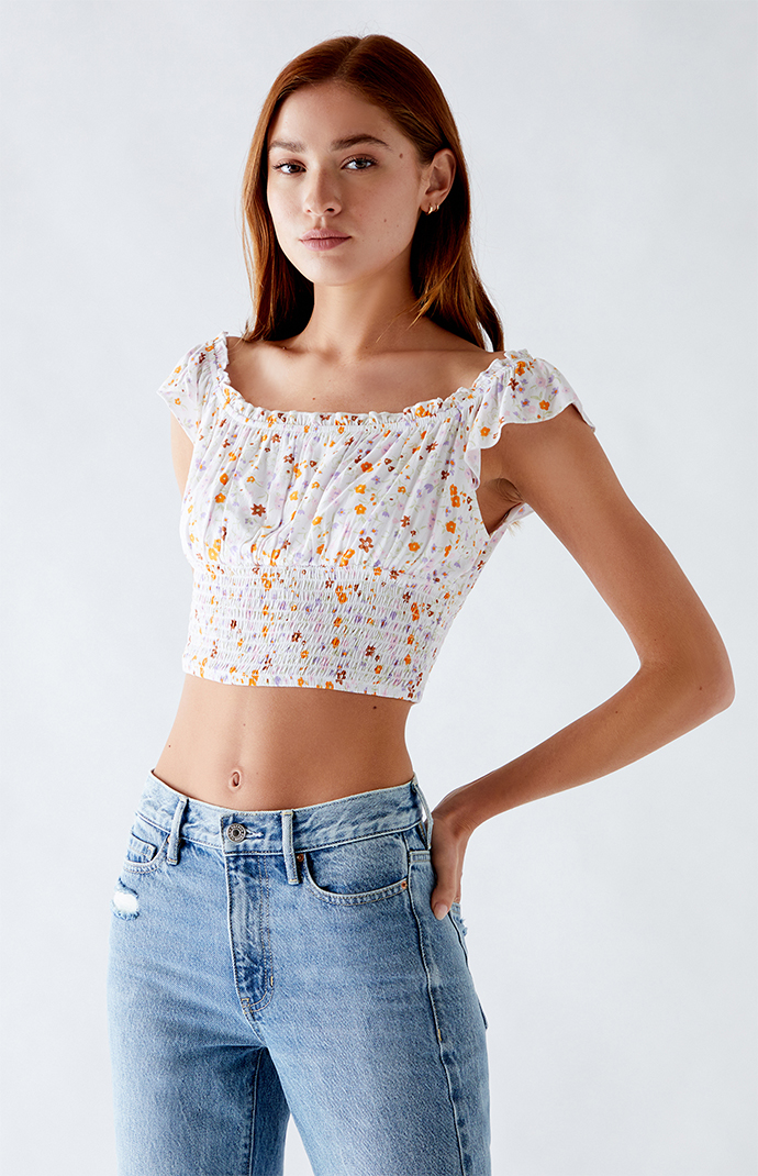 Pacsun off on sale the shoulder top