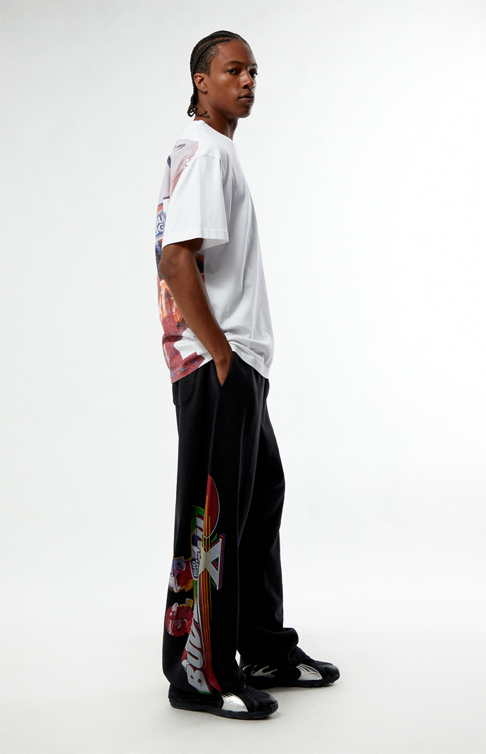 Budweiser Bud Bowl Black Ten Open Hem Baggy Sweatpants | Pacsun