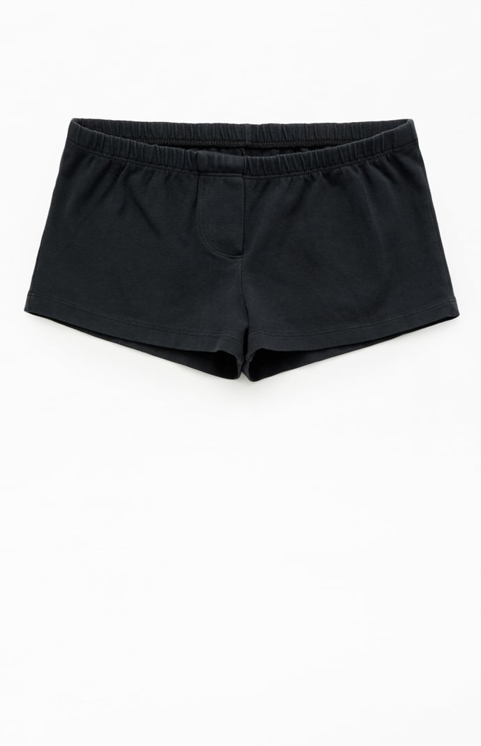 John Galt Black Boxer Shorts | PacSun