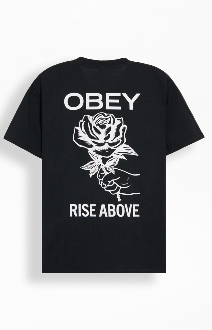 Obey Rise Above Rose Pigment T-Shirt | PacSun