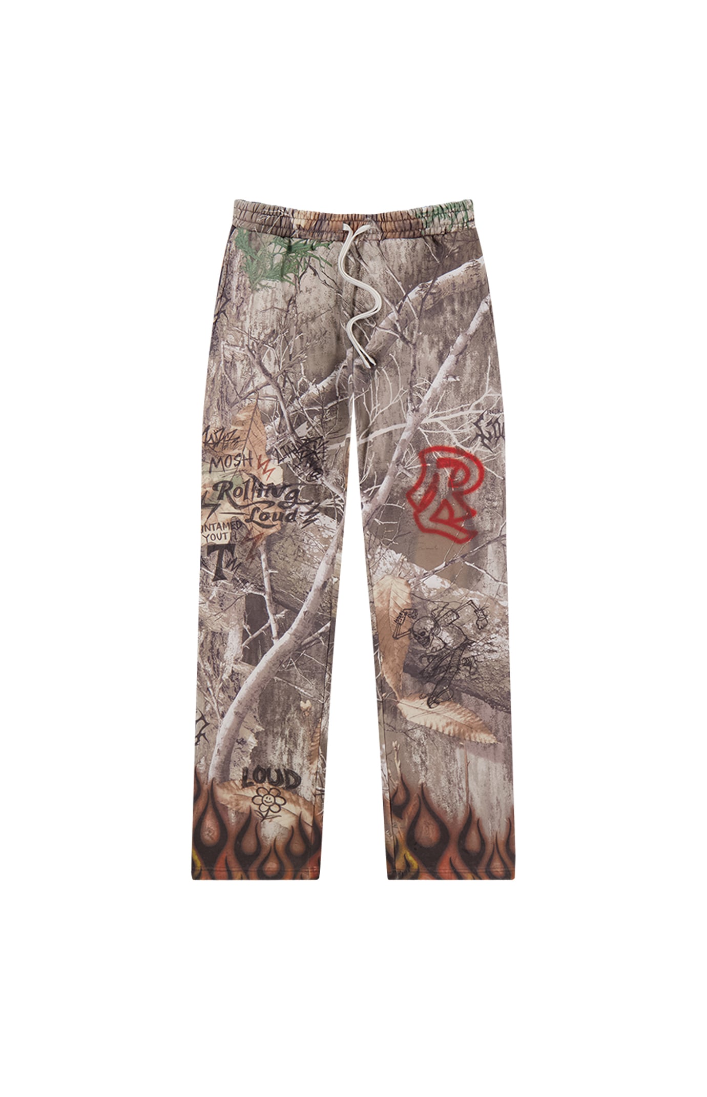 Rolling Loud Goth Flame Baggy Sweatpants | Pacsun