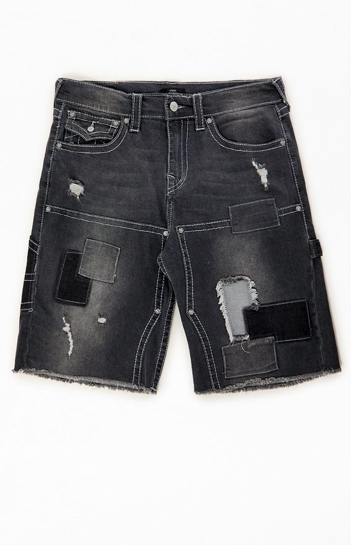 True Religion Vinny Big T Black Baggy Carpenter Shorts | Pacsun