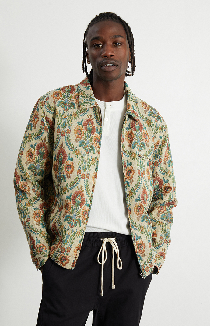 PacSun Jacquard Floral Gas Jacket | PacSun