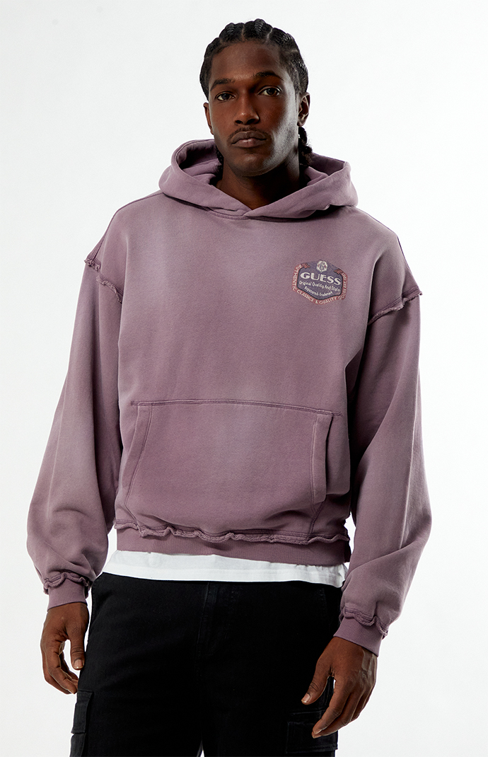 GUESS Originals Purple Classic Boxy Hoodie | Pacsun