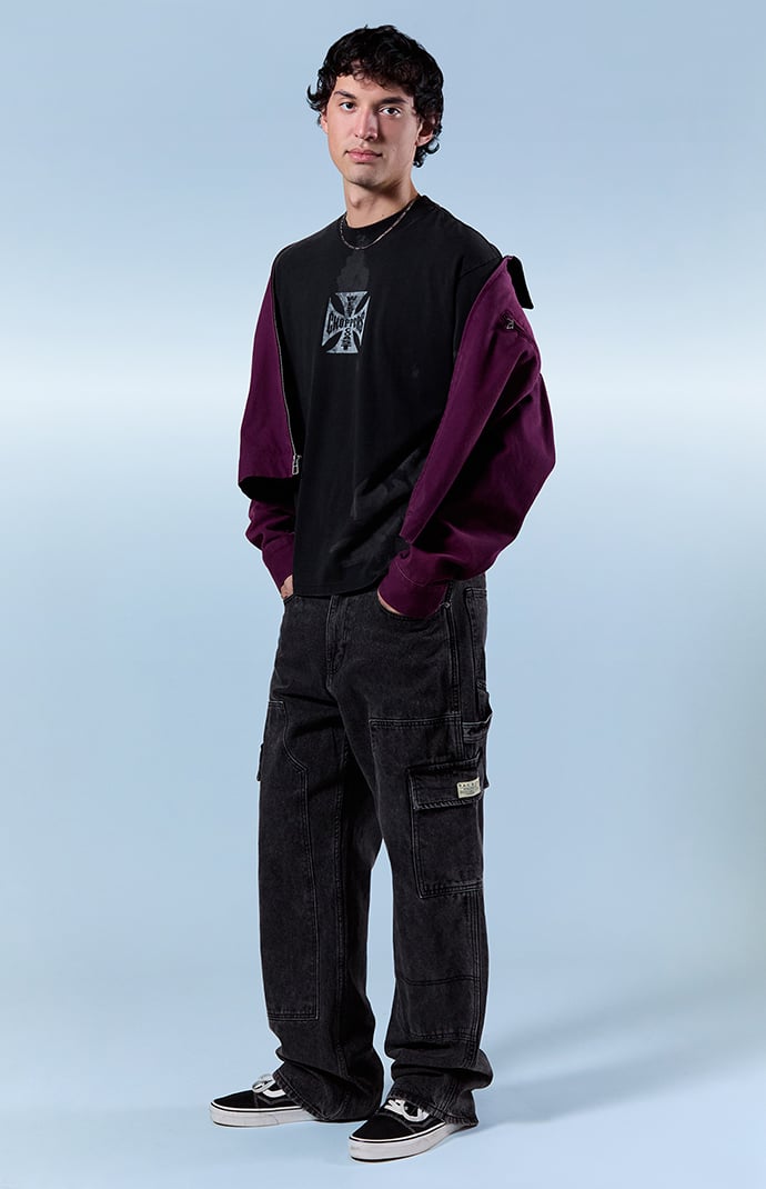 Pacsun Dylan Baggy Jeans Cargo Carpenter Faded Black | Pacsun