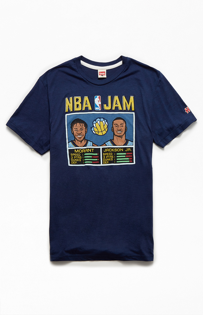 NBA Jam Grizzlies Morant And Jackson  Memphis Grizzlies T-Shirt – HOMAGE