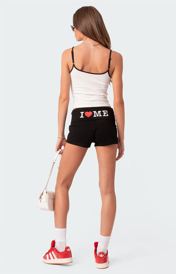 Edikted I Love Me Fold Over Shorts | PacSun Edikted I Love Me Fold Over Shorts | PacSun