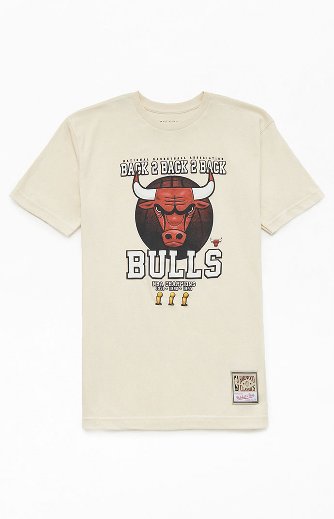 Mitchell & Ness Chicago Bulls Champions Print Men's T-Shirt White