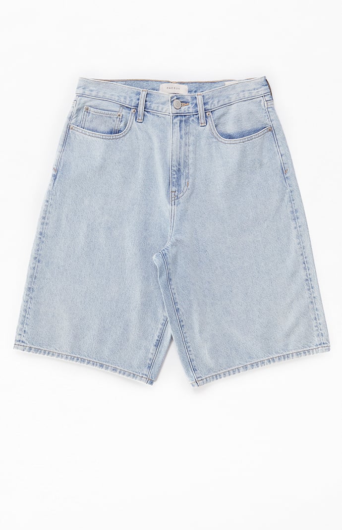 ZHXXSN Mens Star Patchwork Denim Shorts Mid Rise Casual