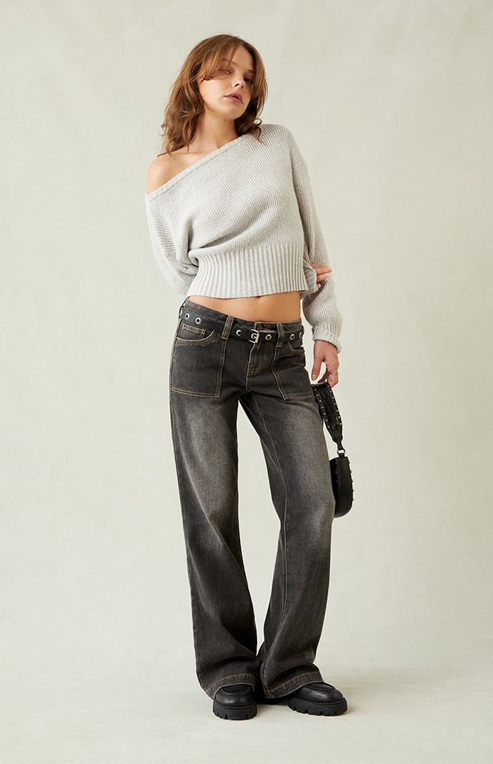 デニム・ジーパン BEST [BLACKUP] Low-Waist Bootcut Denim Pants (3 COLOR) Jeans - BLACKUP