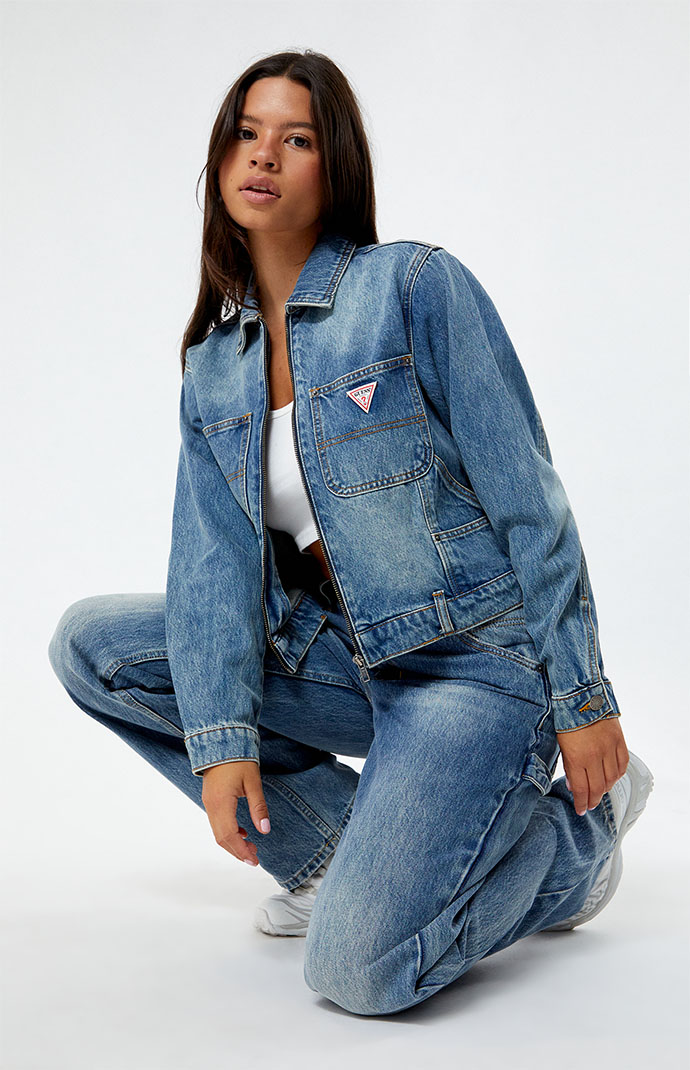 ジャケット・アウター gutsun GUESS Originals Cropped Carpenter Denim Jacket | PacSun