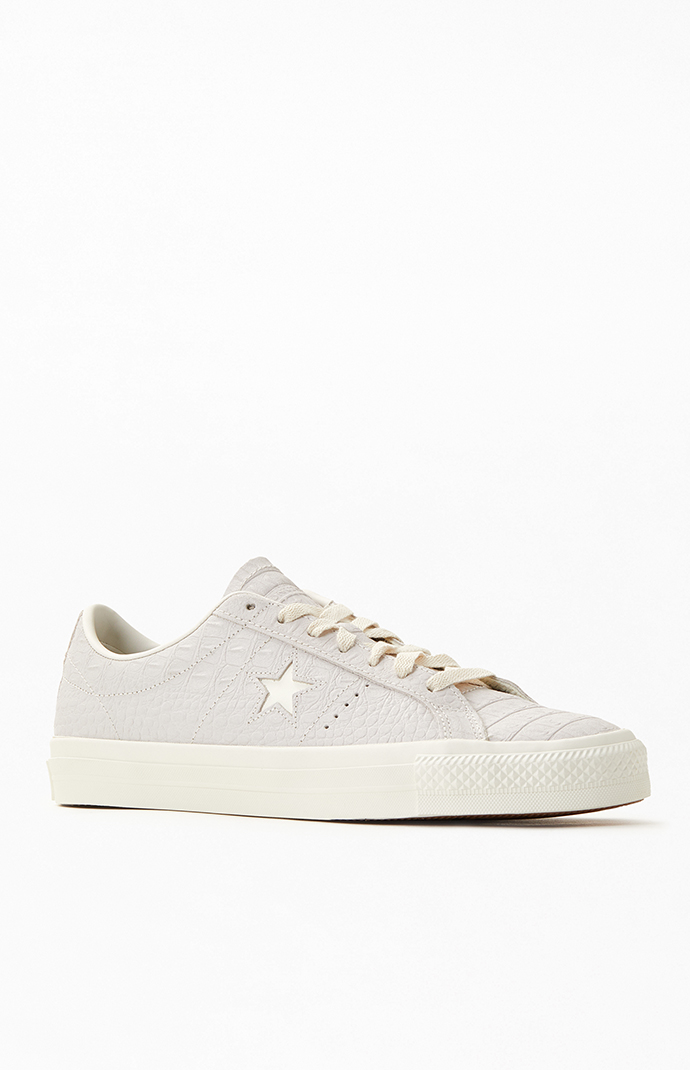 converse cons croc emboss one star pro low top