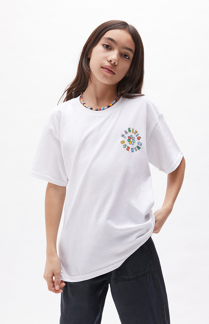 PacSun Kids Pacific Sunwear Flower Circle Graphic T-Shirt