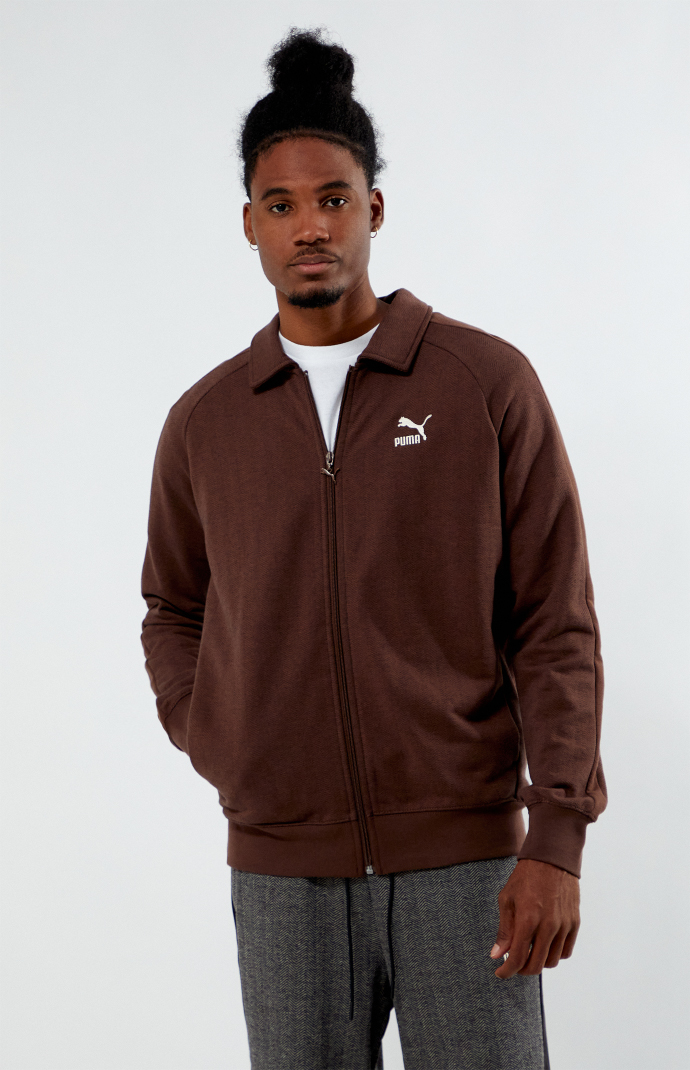 Puma Brown T7 Track Jacket | PacSun