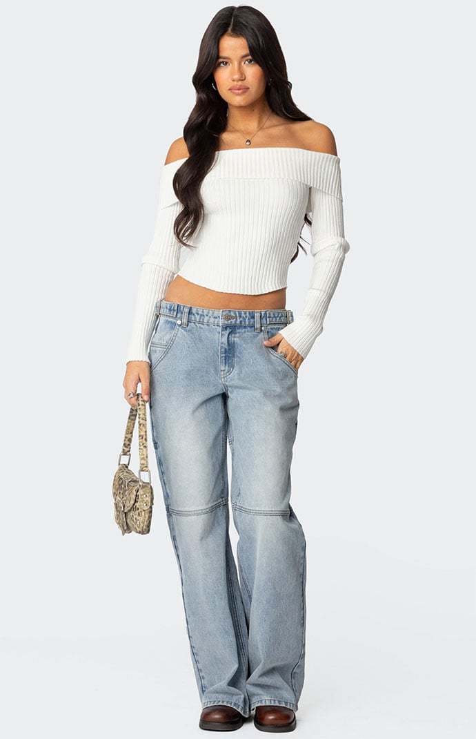 Edikted Shai Low Rise Carpenter Jeans | Pacsun
