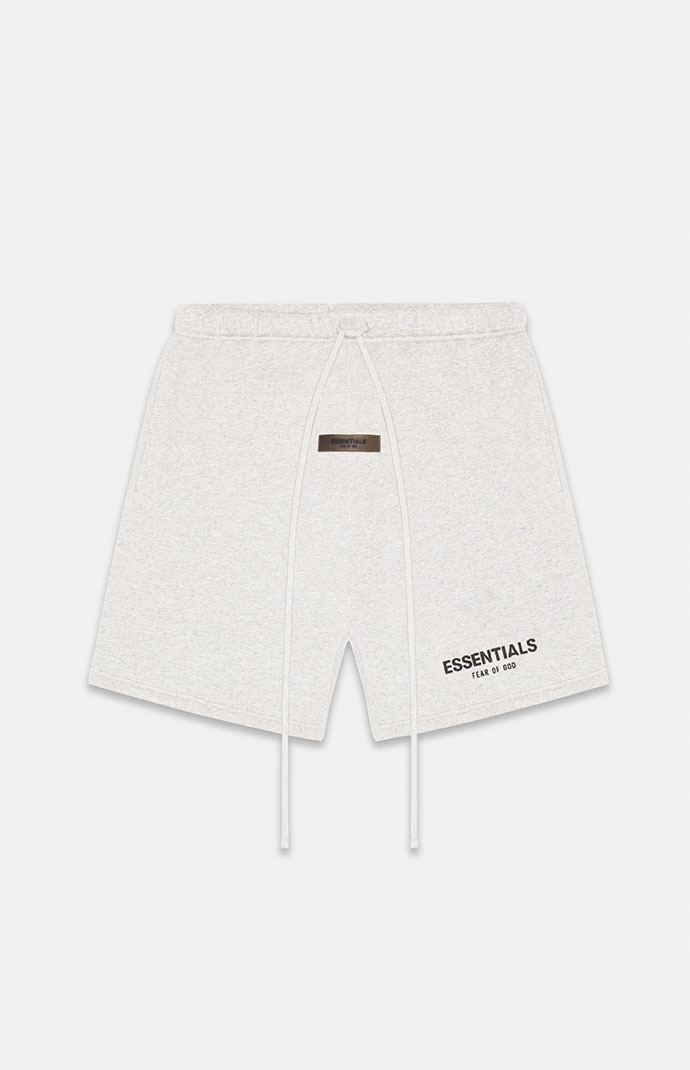 Fear of God Essentials Light Oatmeal Sweat Shorts PacSun