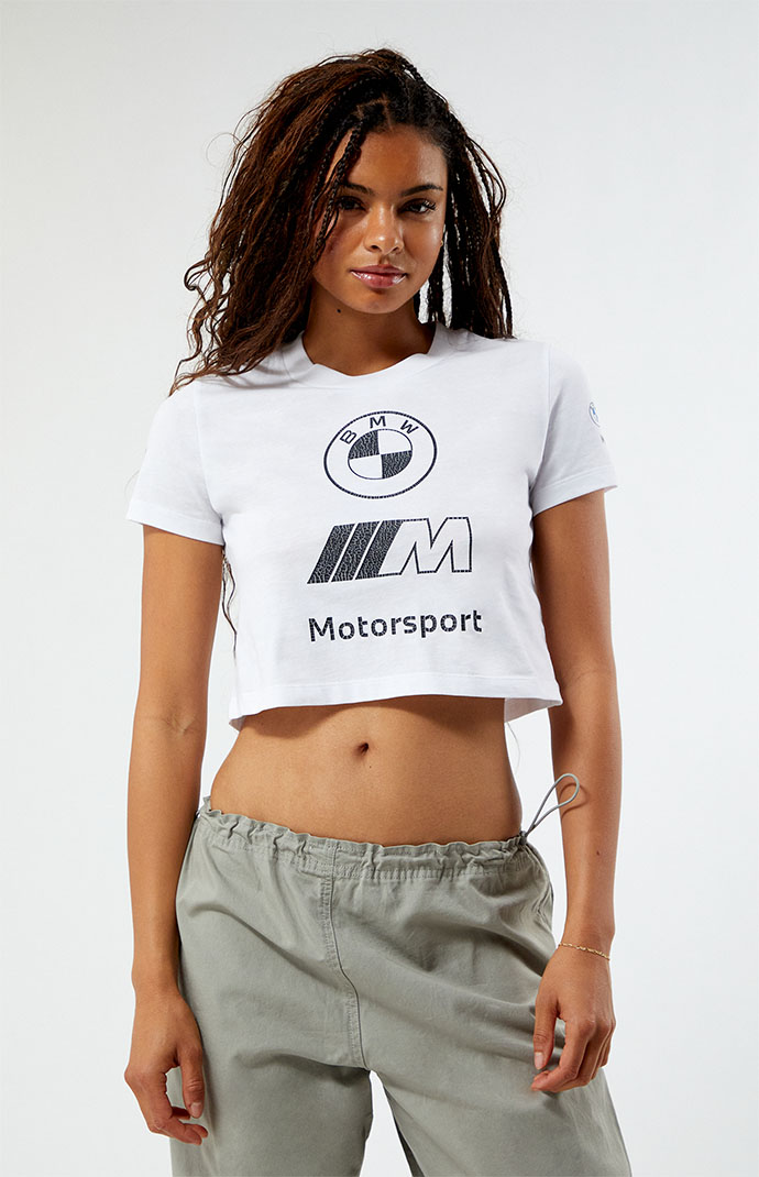 Puma BMW Motorsport Vintage Cropped T Shirt PacSun