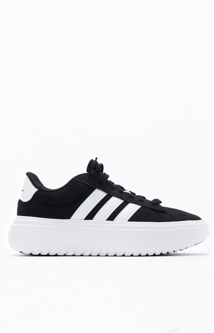 adidas gazelle silver green womens Shop Black Womens adidas Grand Court Platform Sneakers  Shoebacca