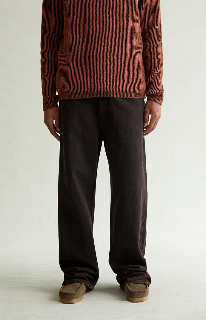 Pacsun Blake Extreme Baggy Jeans Overdyed Dark Brown | Pacsun