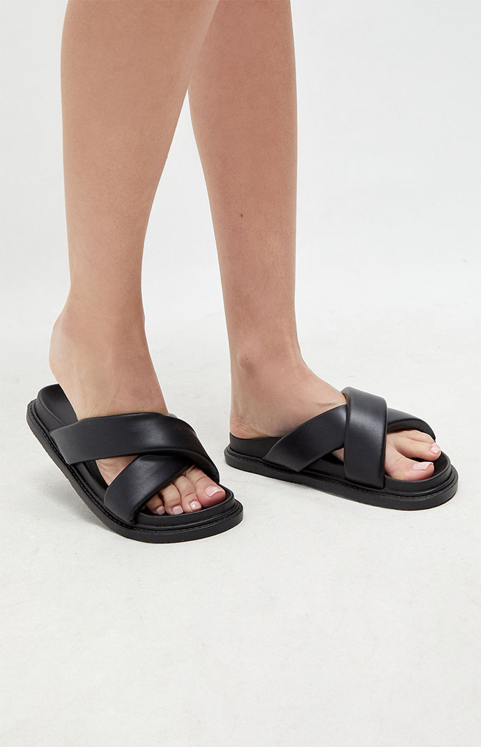 Criss cross slide sandals outlet