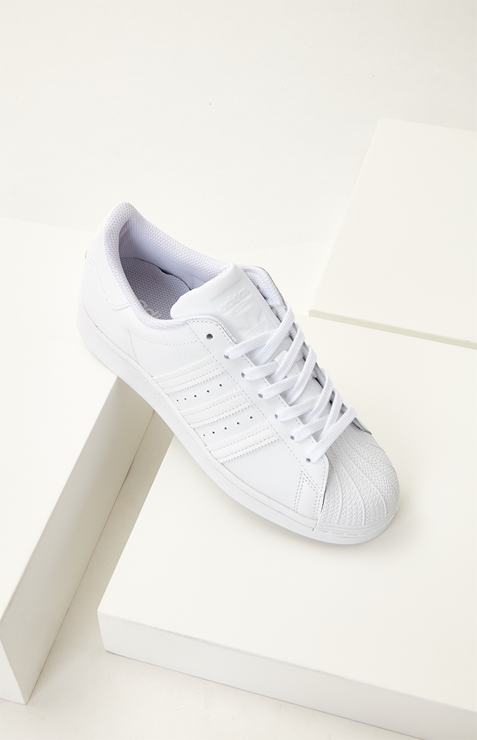 adidas White Superstar Shoes PacSun