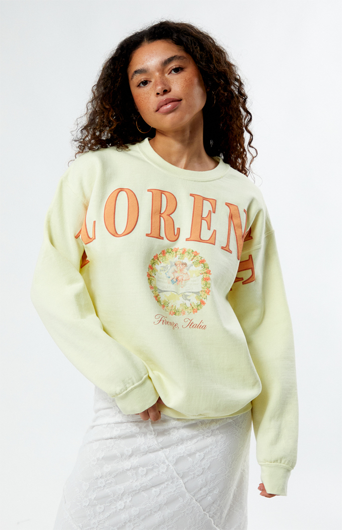 【GRAVER】24SS★ OF Angel Flower Sweatshirt UNISEX]OF Angel Flower Sweatshirt - GRAVER | 60% - Asian