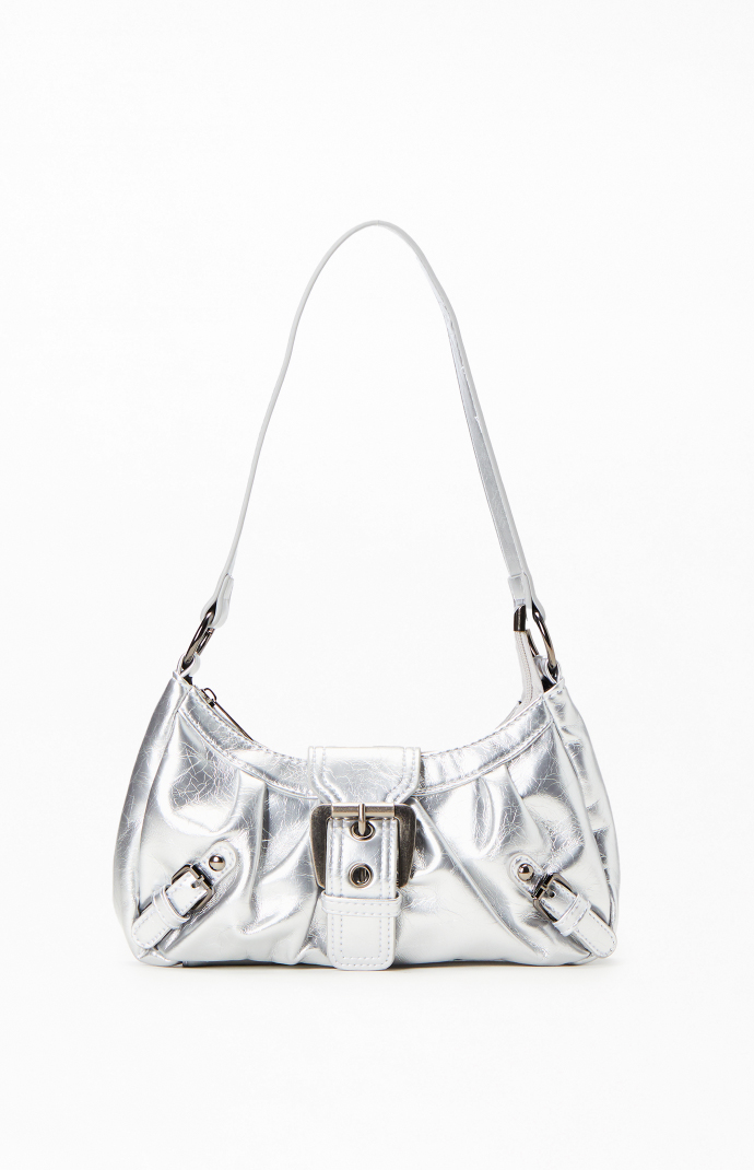 【PORTERNA】Philen Buckle Shoulder Bag Ninon bag | Pleated recycled leather-like material | A.P.C.