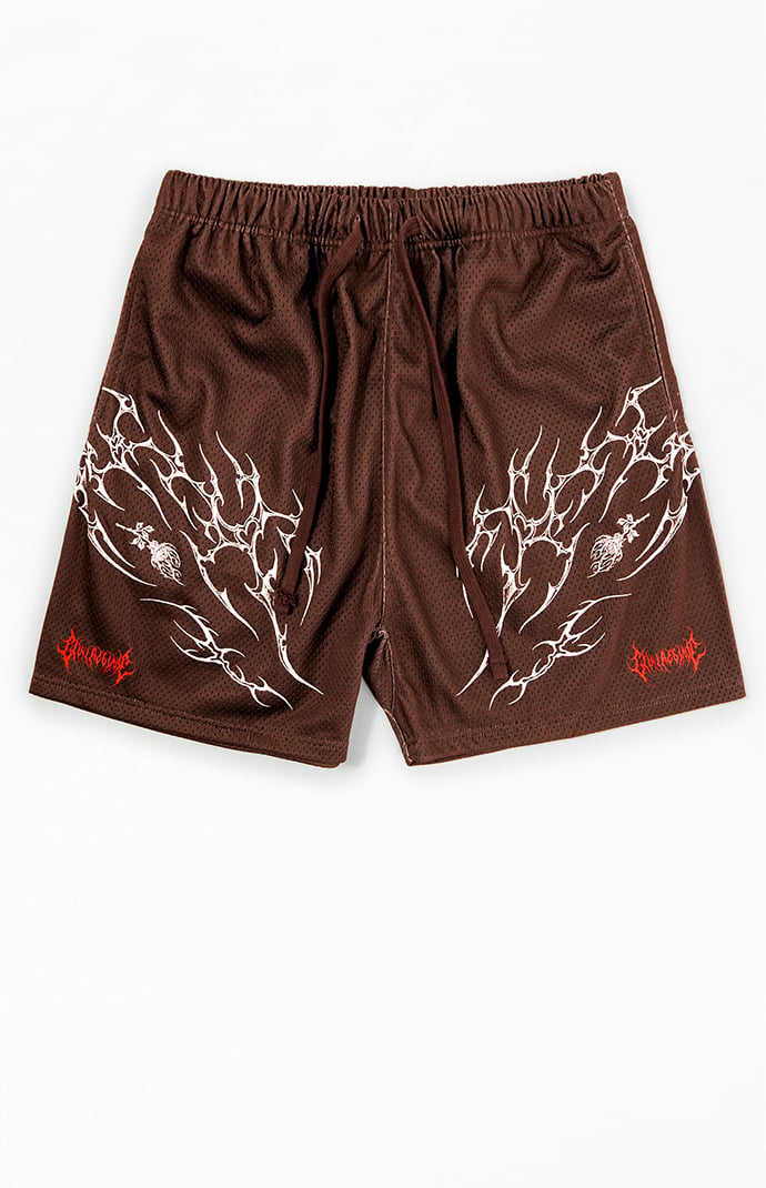 Civil Brown Core Mesh Basketball Shorts | Pacsun
