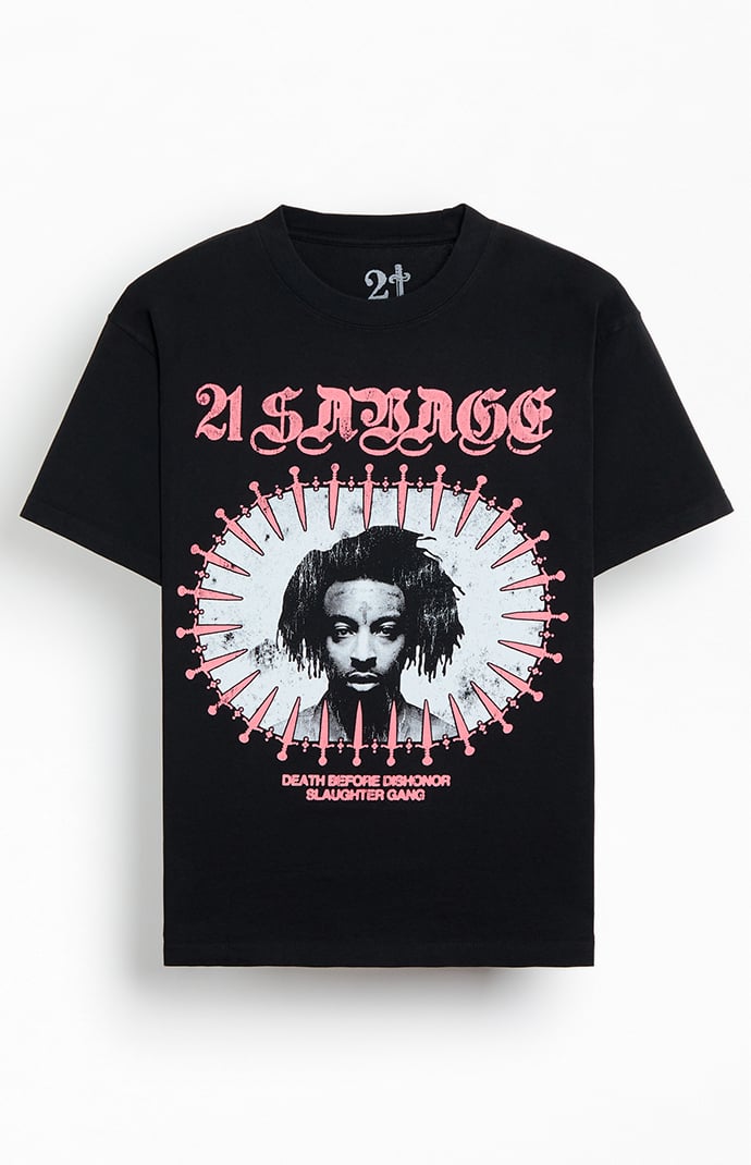 21 Savage Face T-Shirt | Pacsun