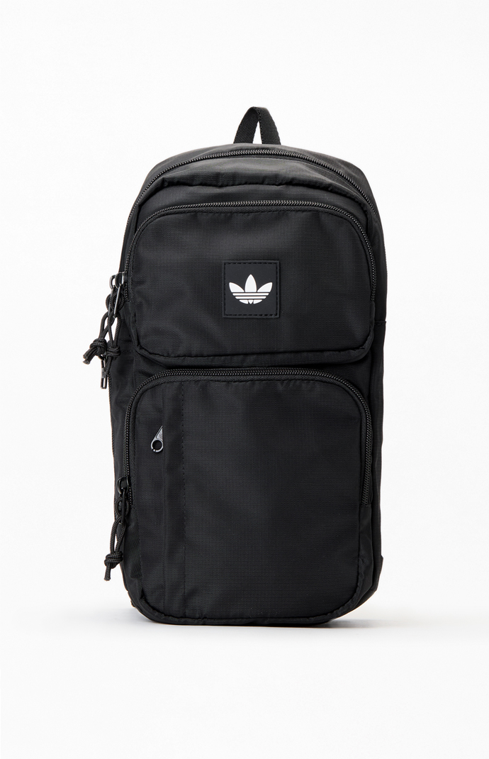 adidas Black Utility 4 Sling Bag | PacSun