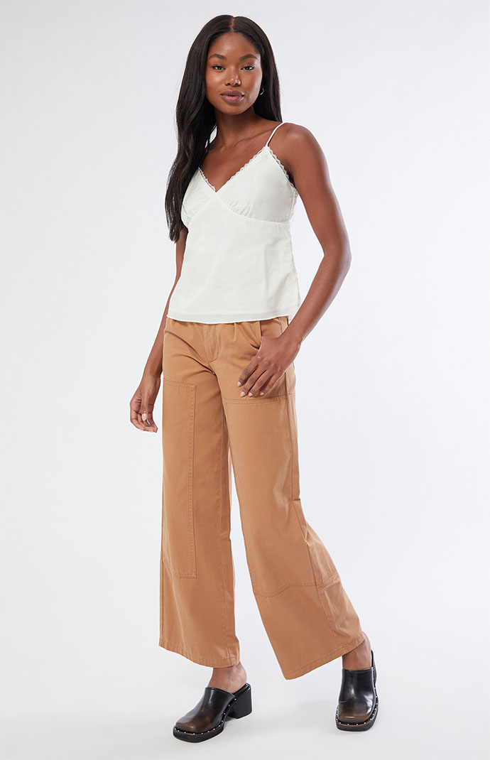 LA Hearts Lace Trim Babydoll Cami Top | Pacsun