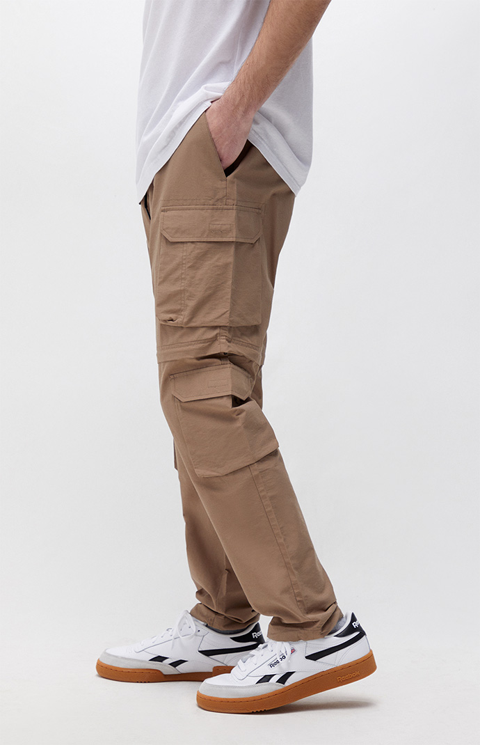 PacSun Brown Zip Off Nylon Pants | PacSun