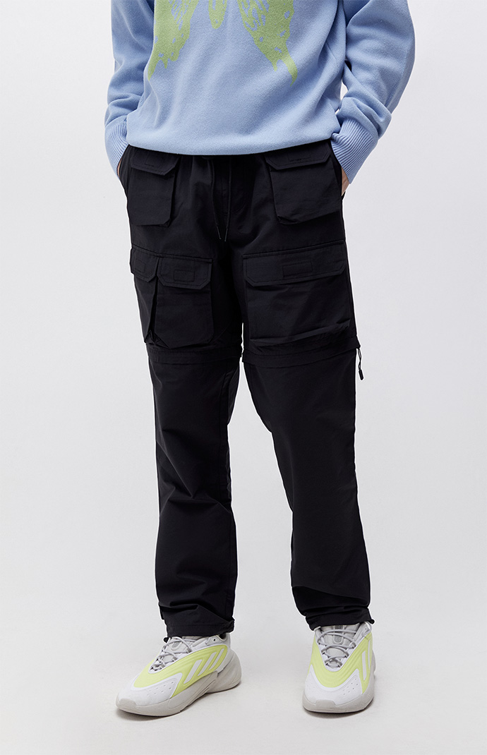 Pacsun black zipper pants best sale