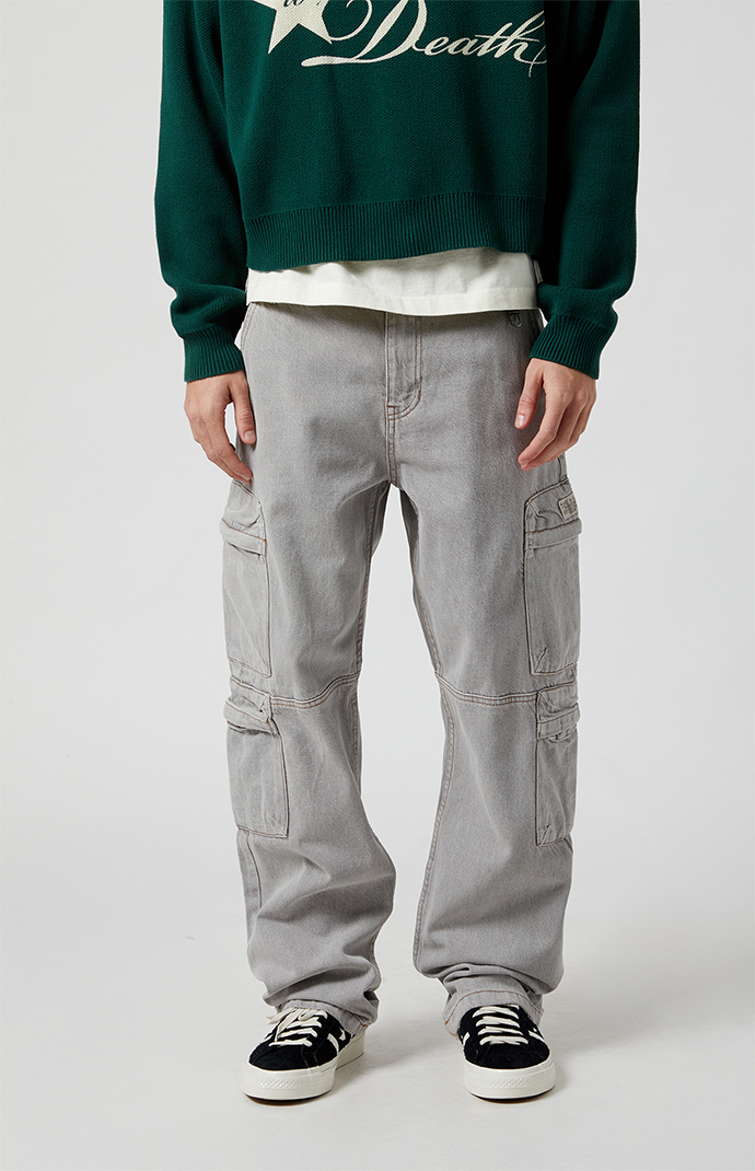 Pacsun Men s Eco Gray Baggy Cargo Jeans