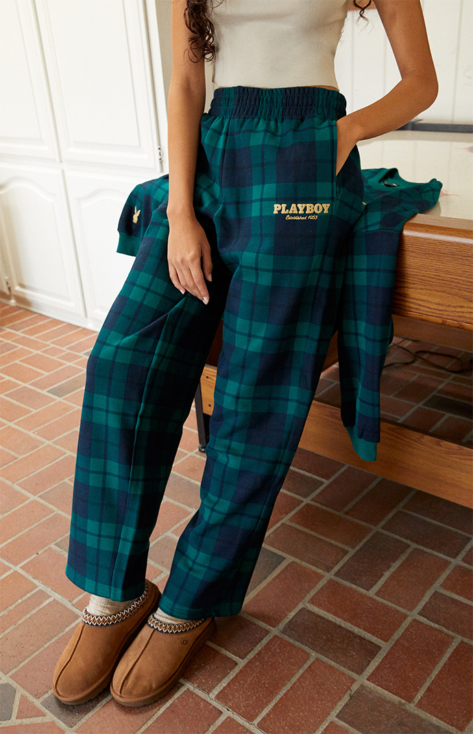 Plaid joggers pacsun sales