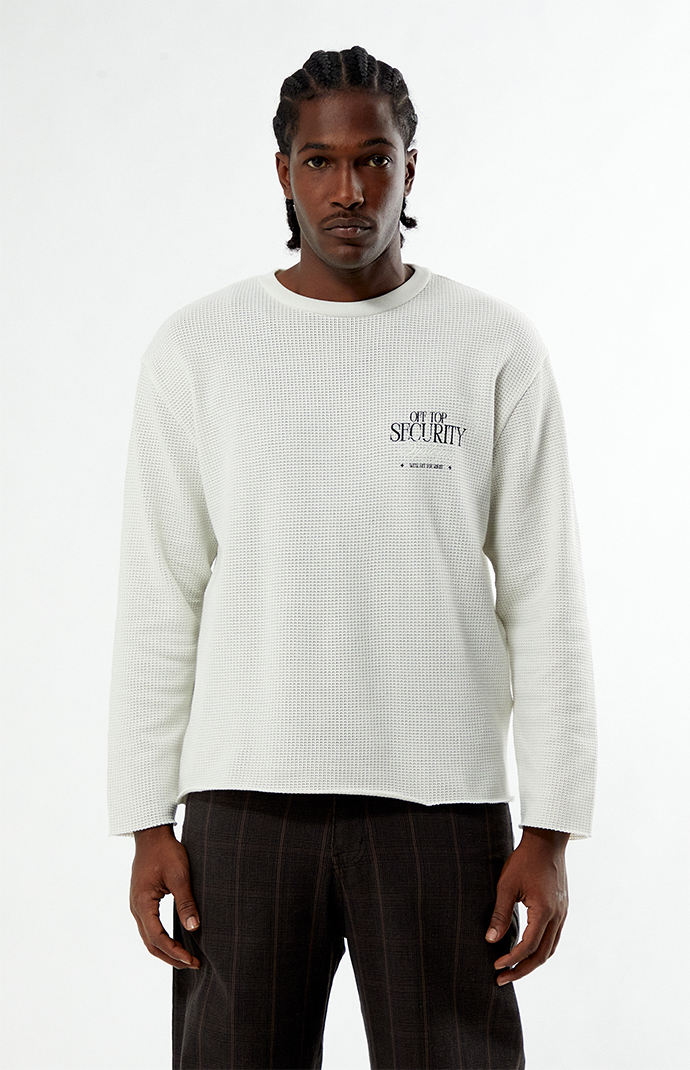 Pacsun Off Top Waffle Knit Long Sleeve Shirt | PacSun
