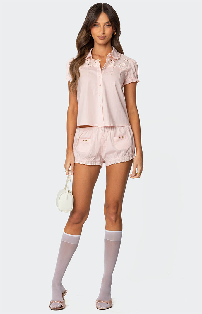 さよならブルマ。 = farewell bloomers. Edikted Lona Bloomer Shorts | PacSun