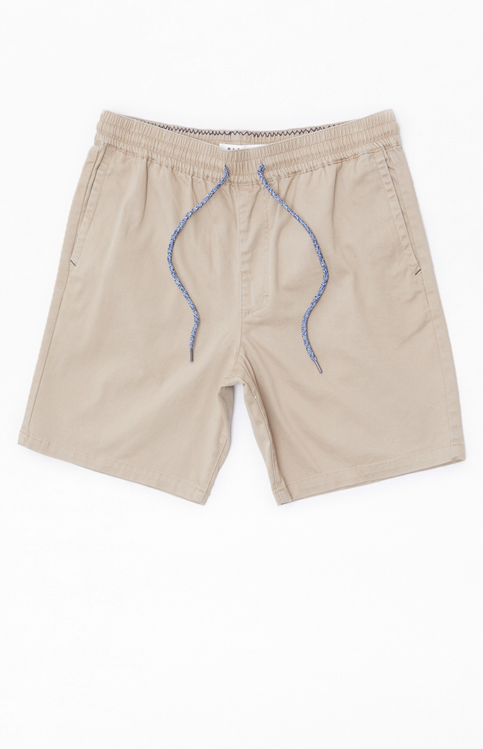 Drawstring khaki shorts sale