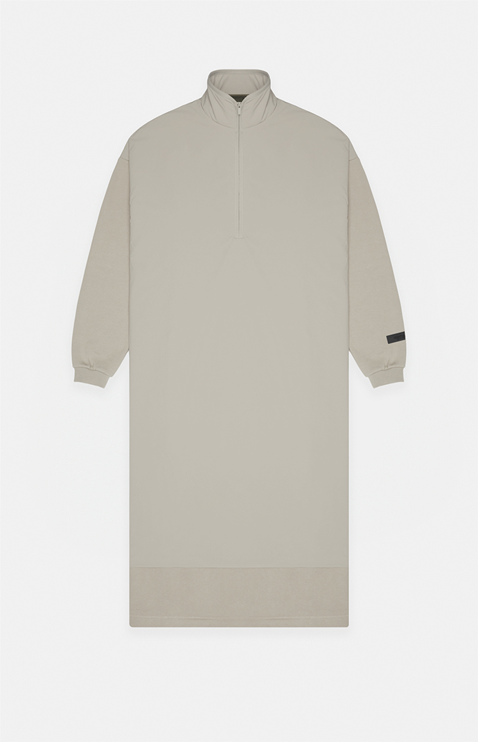【FOG Essentials】Women's Fleece Mock Neck Sweater Dress Fear of God Essentials Women's Seal Nylon Fleece Mock Neck