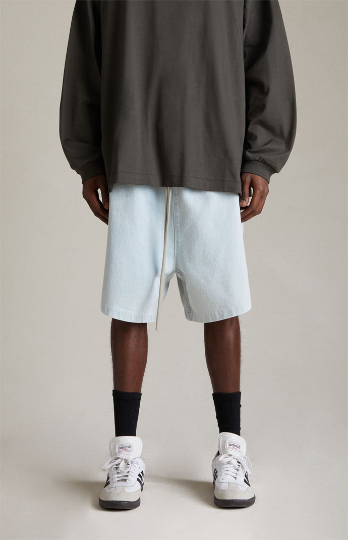 Fear of god denim shorts hot sale