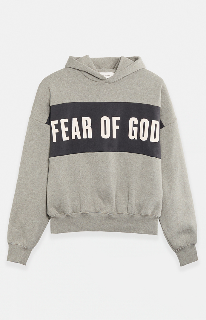Fear of God ESSENTIALS Seal Paneled Cropped Relaxed Hoodie | Pacsun