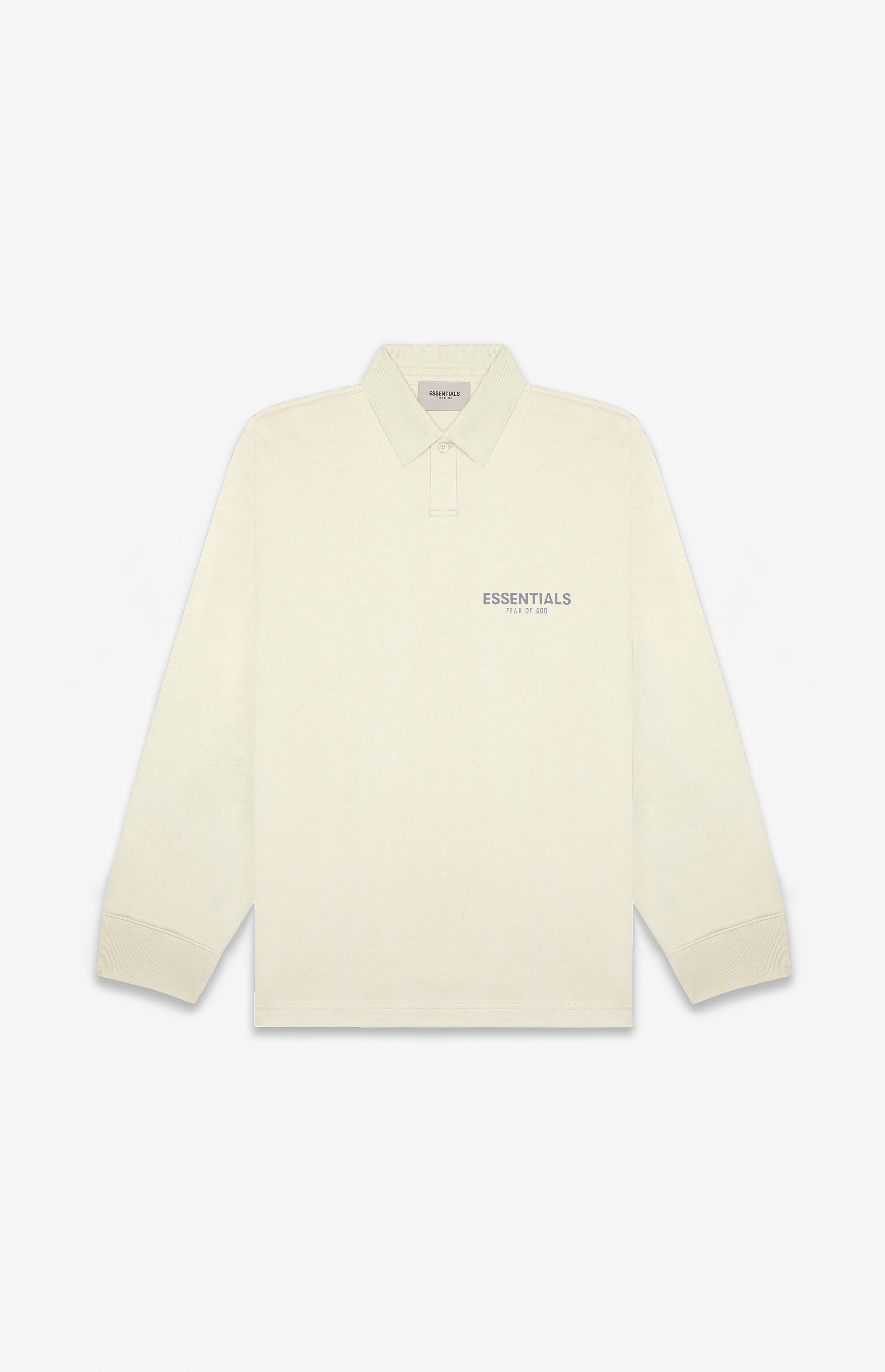 Fear Of God - FOG Essentials Cream French Terry Long Sleeve Polo T
