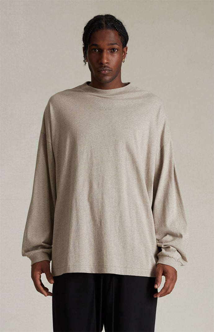 Fear of God Essentials Core Heather Long Sleeve T-Shirt | PacSun