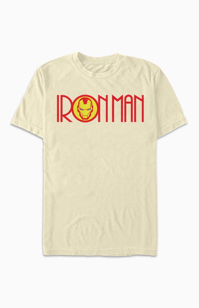 fifth sun iron man mask logo t shirt pacsun