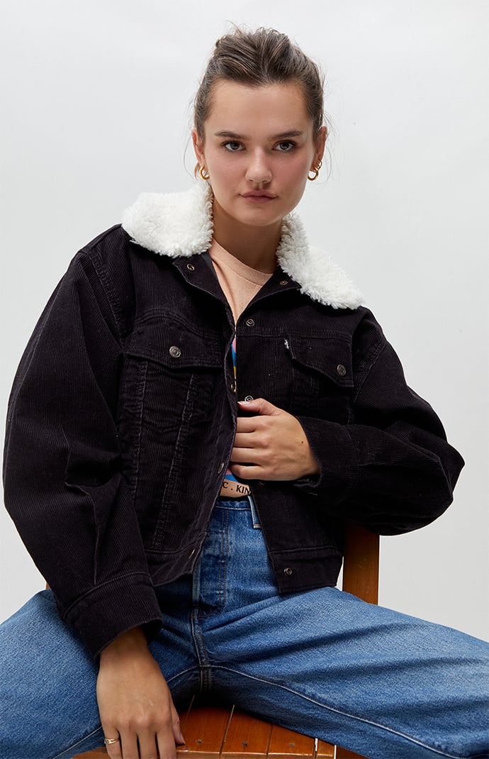 Baggy sherpa trucker jacket levis cheap