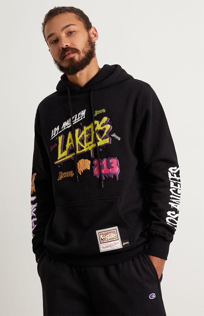 Mitchell & Ness Spray Paint Lakers Hoodie