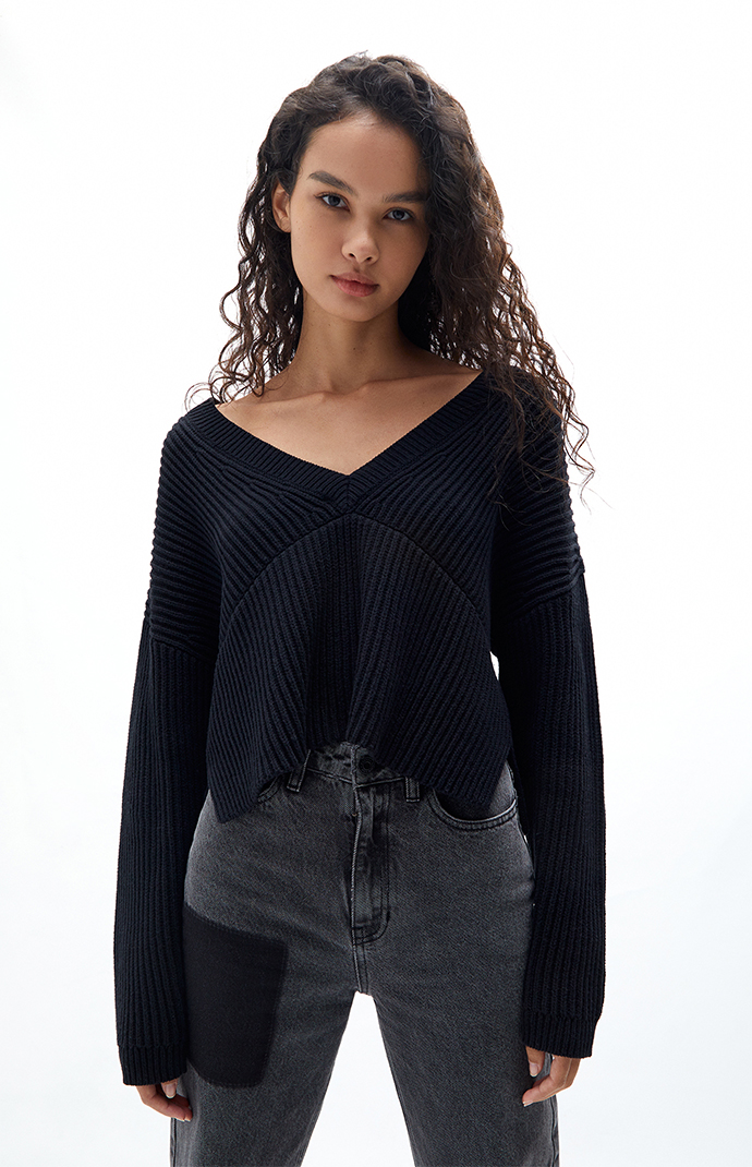 LA Hearts Cropped Side Slit Sweater | PacSun