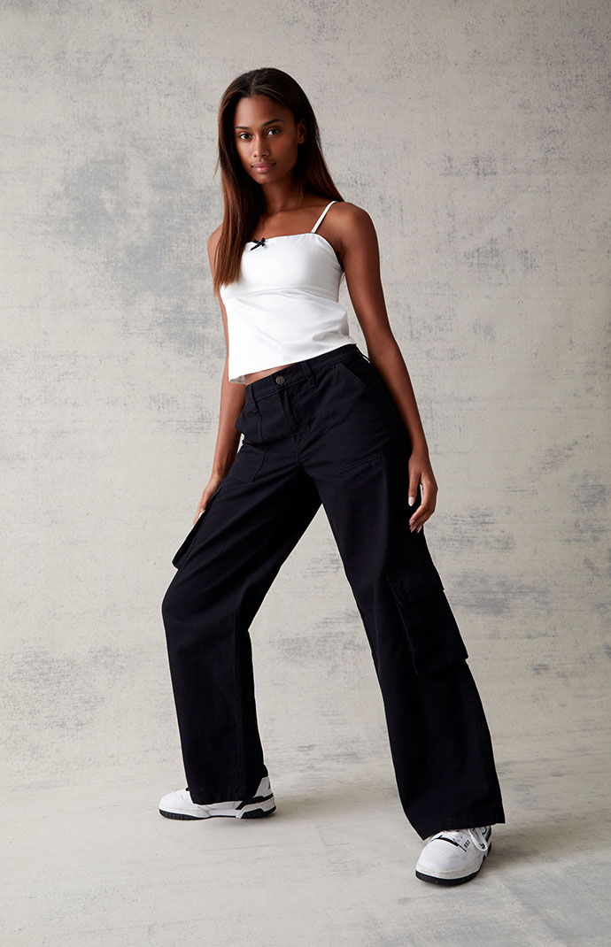 AE Dreamy Drape Stretch Super High-Waisted Cargo Baggy Wide